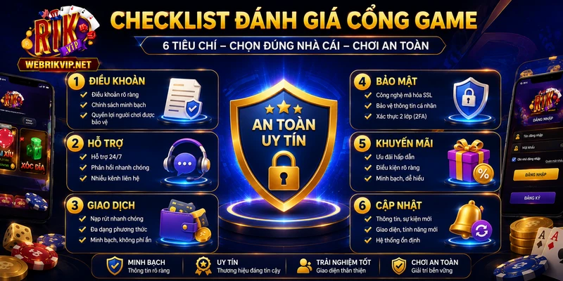 Trang Chủ Các tiêu chí đánh giá cổng game RIKVIP có an toàn uy tín không