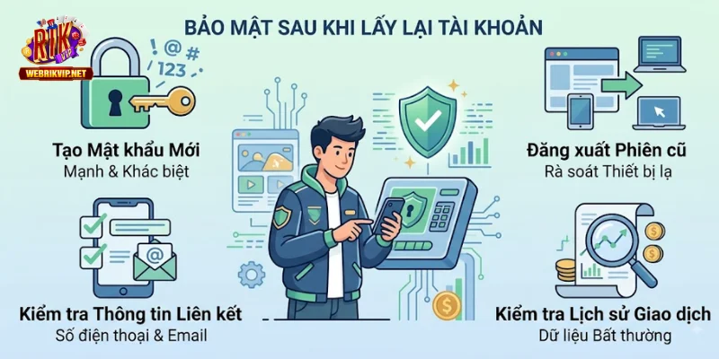 Quên Mật Khẩu Rikvip – Cách Khôi Phục Tài Khoản An Toàn Cách thiết lập bảo mật sau khi đã đổi mật khẩu