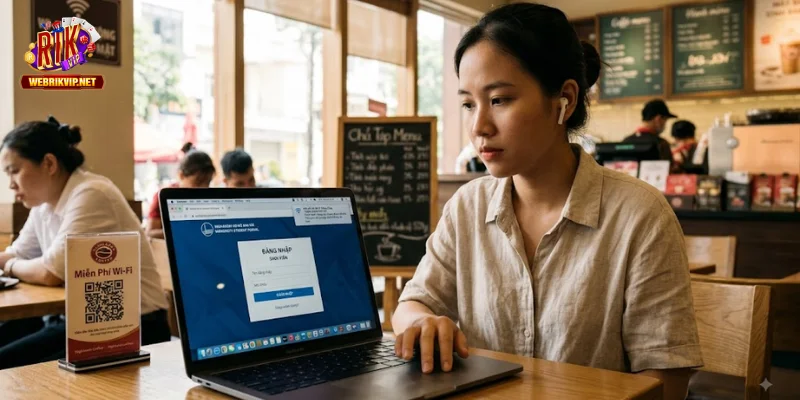 Bảo Mật Tài Khoản Rikvip – 9 Cách Tránh Mất Quyền Truy Cập Chú ý khi đăng nhập tài khoản vào thiết bị/mạng công cộng