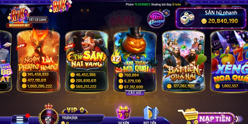 Cơ chế hoạt động của game nổ hũ tại RIKVIP