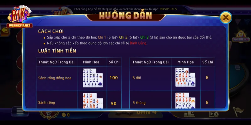 Game Bài Rikvip – Danh Sách Trò Chơi Và Luật Cơ Bản 2026 Giải thích luật chơi Mậu binh online với cách cược hợp lý