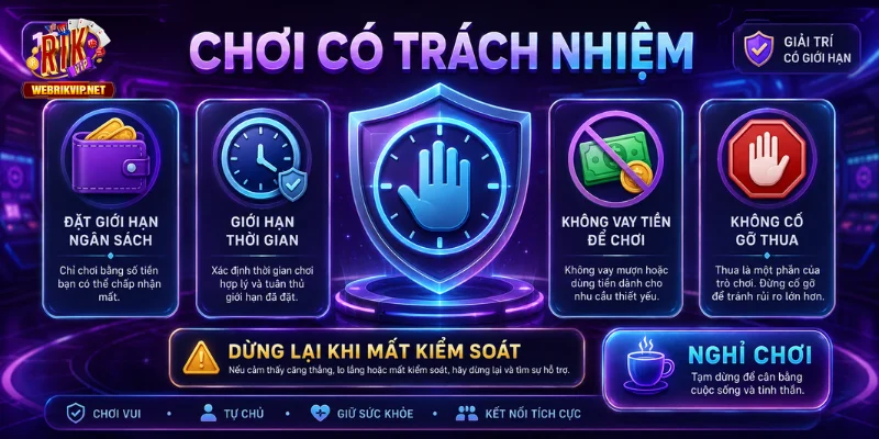 Chơi Có Trách Nhiệm - Nguyên Tắc Kiểm Soát Rủi Ro Cá Cược Giải thích về chơi có trách nhiệm và lý do cần tuân thủ
