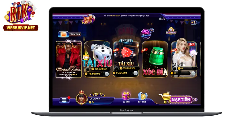 Tải Rikvip – Cài App Rik Vip Trên Android, iOS Và Máy Tính Giao diện RIKVIP trên máy tính không cần cài ứng dụng về máy