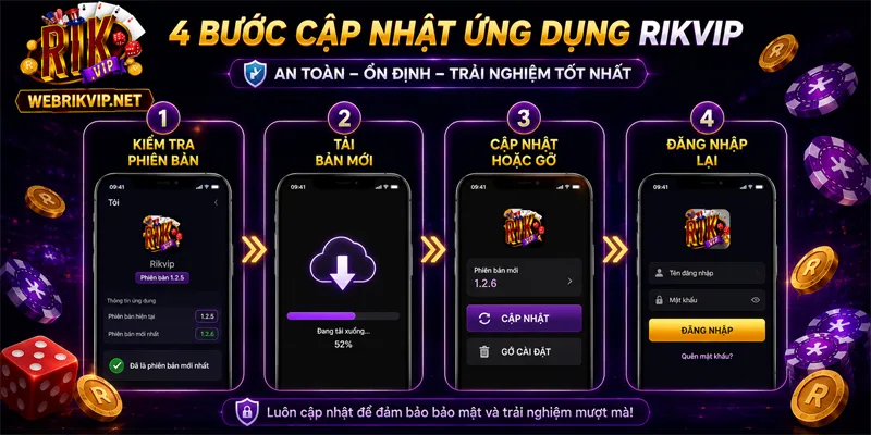 Tải Rikvip – Cài App Rik Vip Trên Android, iOS Và Máy Tính Lưu ý khi người chơi cập nhật hoặc gỡ ứng dụng RIKVIP