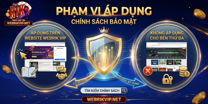 Chính Sách Bảo Mật Rikvip – Quy Trình Bảo Vệ Dữ Liệu Phạm vi áp dụng của Chính sách bảo mật Webrikvip.net