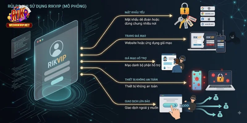 Bảo Mật Tài Khoản Rikvip – 9 Cách Tránh Mất Quyền Truy Cập Rủi ro cần chú ý khi tham gia cổng game RIKVIP