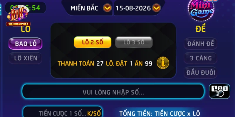 Lô Đề Rikvip – Hình Thức Cược, Cách Tính Và Rủi Ro 2026 Tỷ lệ trả thưởng áp dụng tại cổng game RIKVIP