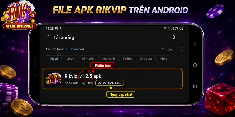 Tải Rikvip – Cài App Rik Vip Trên Android, iOS Và Máy Tính Xác định thiết bị và phiên bản tải RIKVIP về điện thoại
